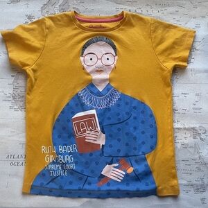 Piccolina Size 12 S/S Ruth Bader
Ginsburg Graphic Tee Yellow